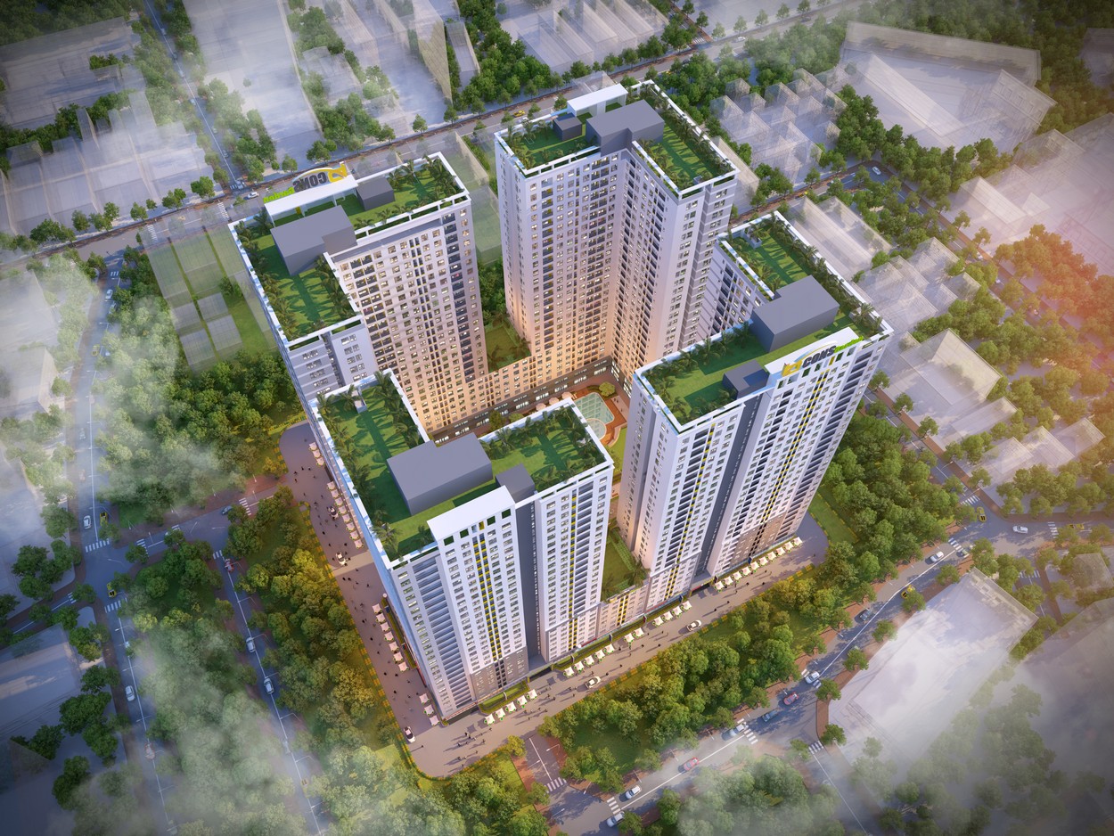 Phối cảnh tổng thể dự án Bcons Garden Bình Dương
