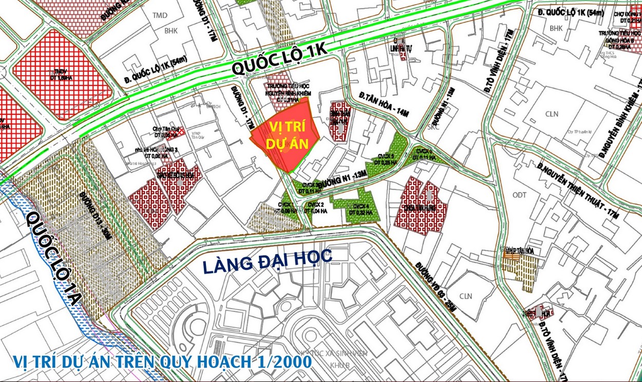 Vị trí căn hộ Bcons Green View