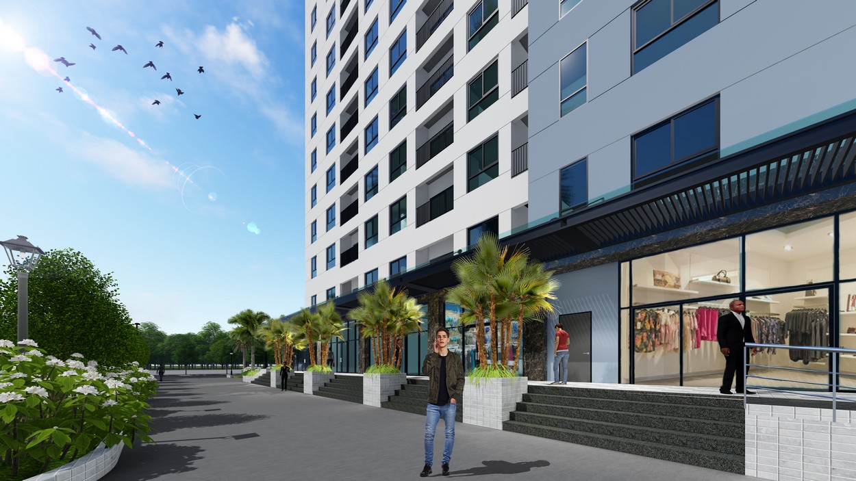 Tiện ích - chuỗi shophouse và lối đi tại Bcons Suối Tiên