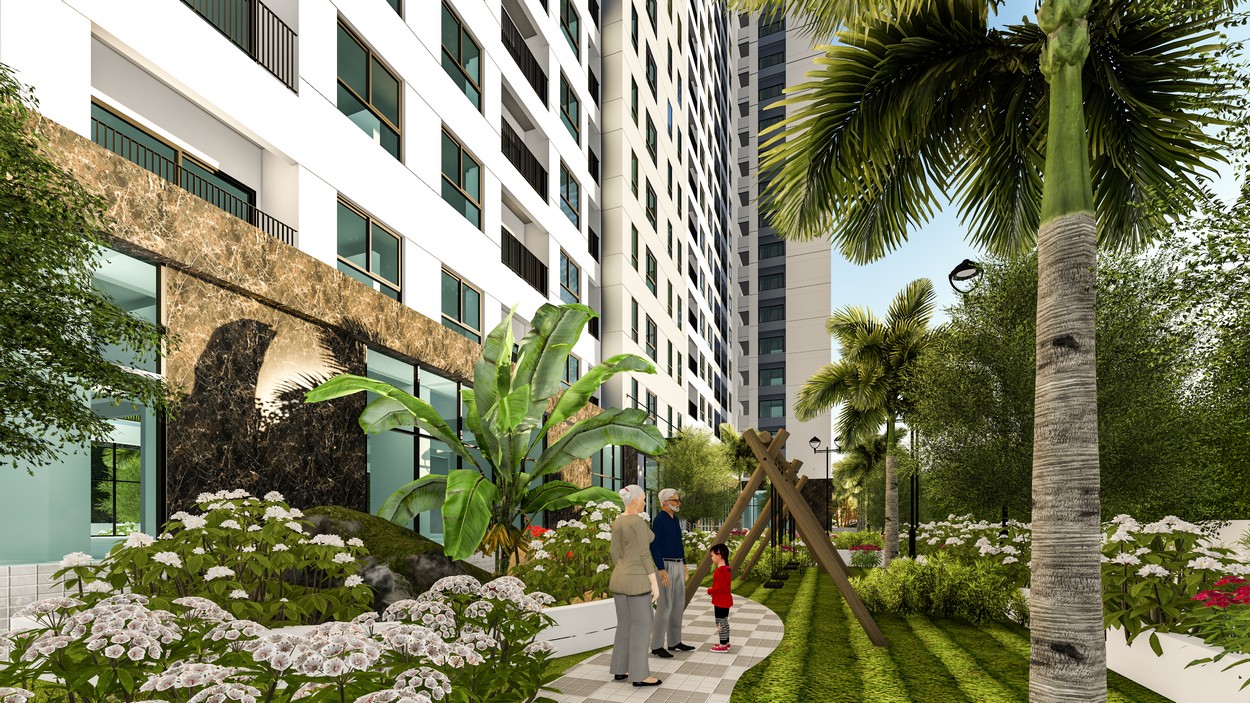 Không gian sống xanh tại Bcons Suối Tiên