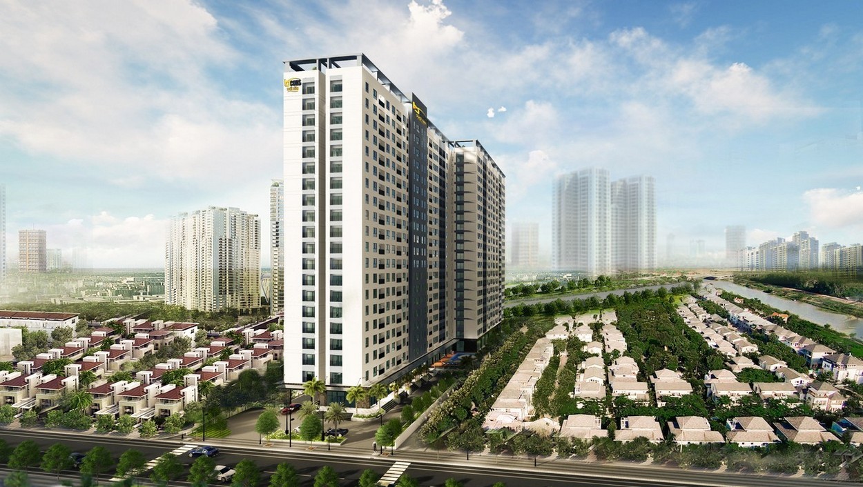 Phối cảnh tổng thể dự án căn hộ chung cư Bcons City Dĩ An