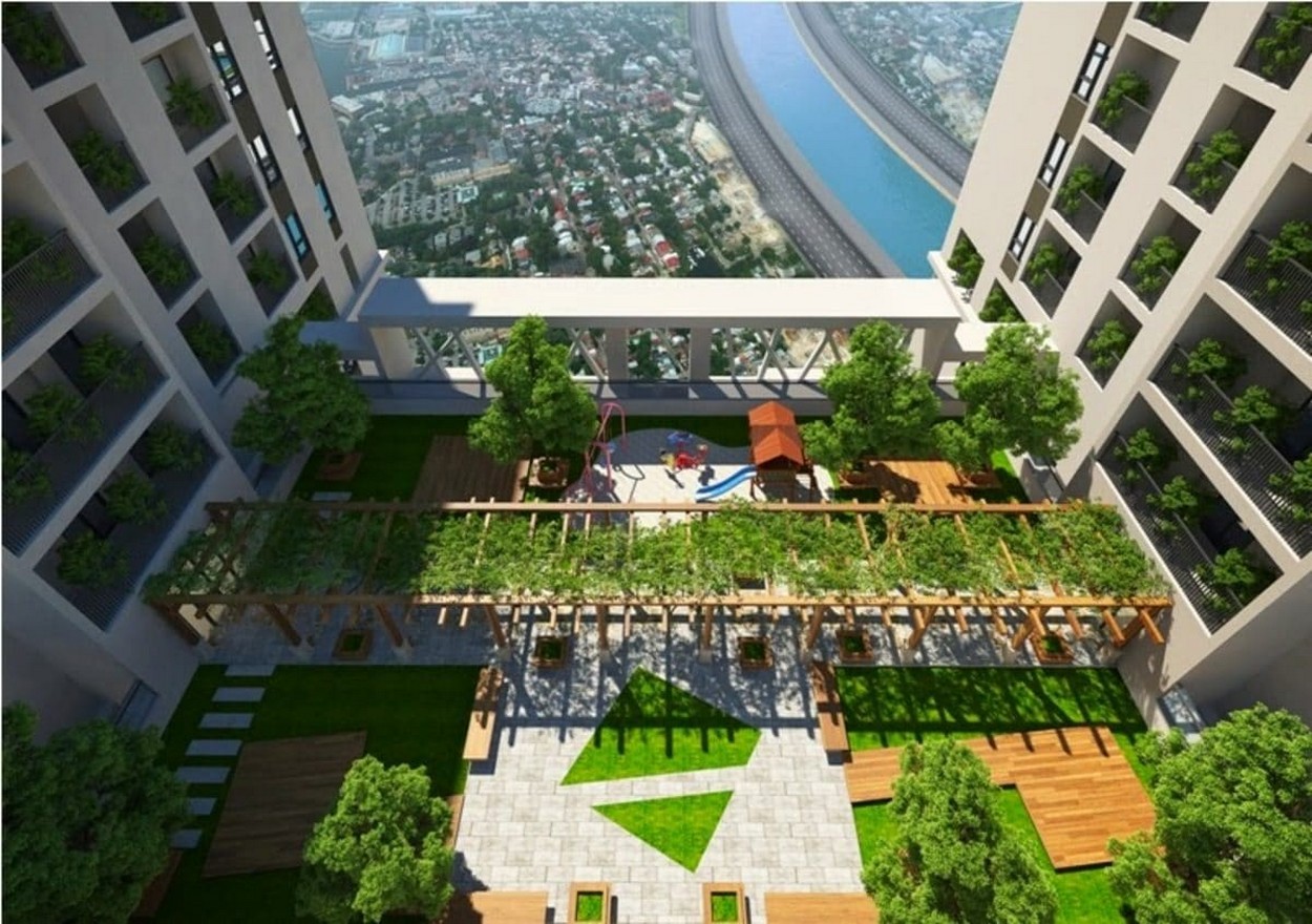 Vườn treo trên không tại dự án Bcons Bình Dương