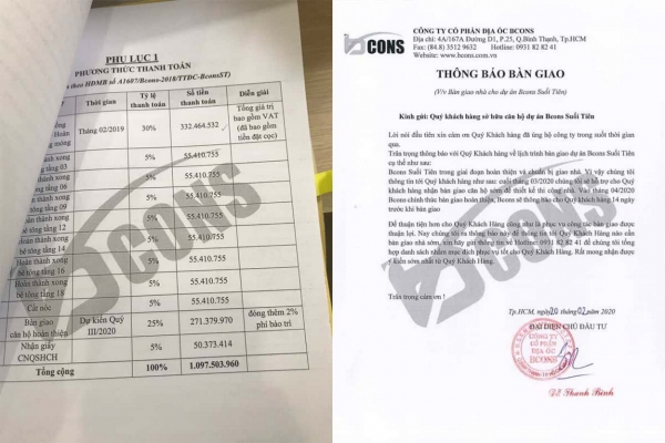 Giá bán căn hộ Bcons Suối Tiên Bình Dương