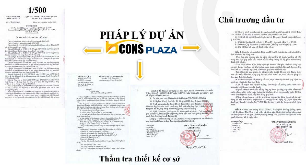 Pháp lý dự án căn hộ Bcons Plaza hiện đã hoàn thiện