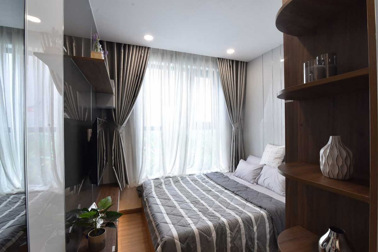 Thiết kế phòng ngủ căn hộ mẫu Bcons Sala Bình Dương