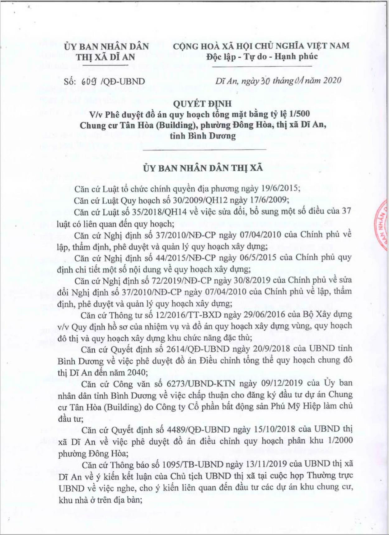 Pháp lý dự án Bcons Green View