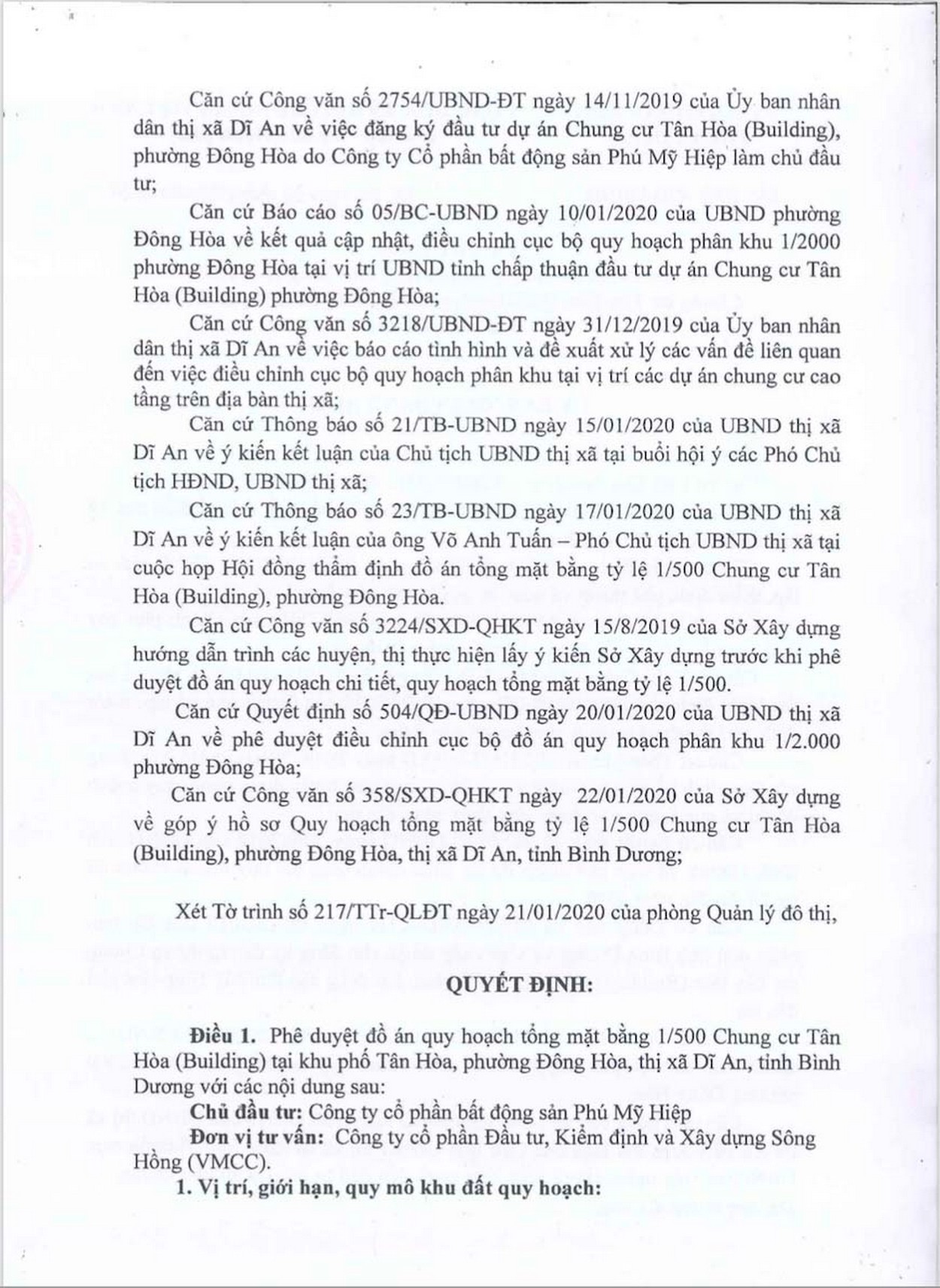 Pháp lý dự án Bcons Green View