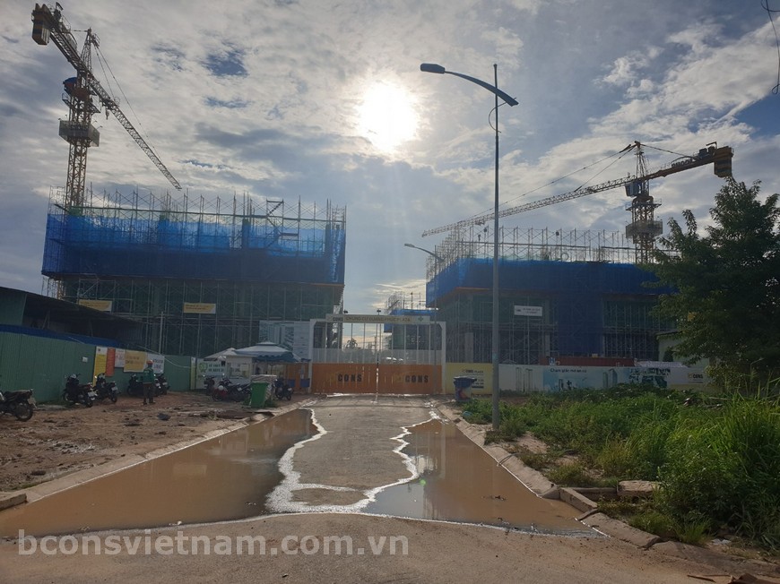 Tiến độ xây dựng căn hộ bcons plaza tháng 08/2021
