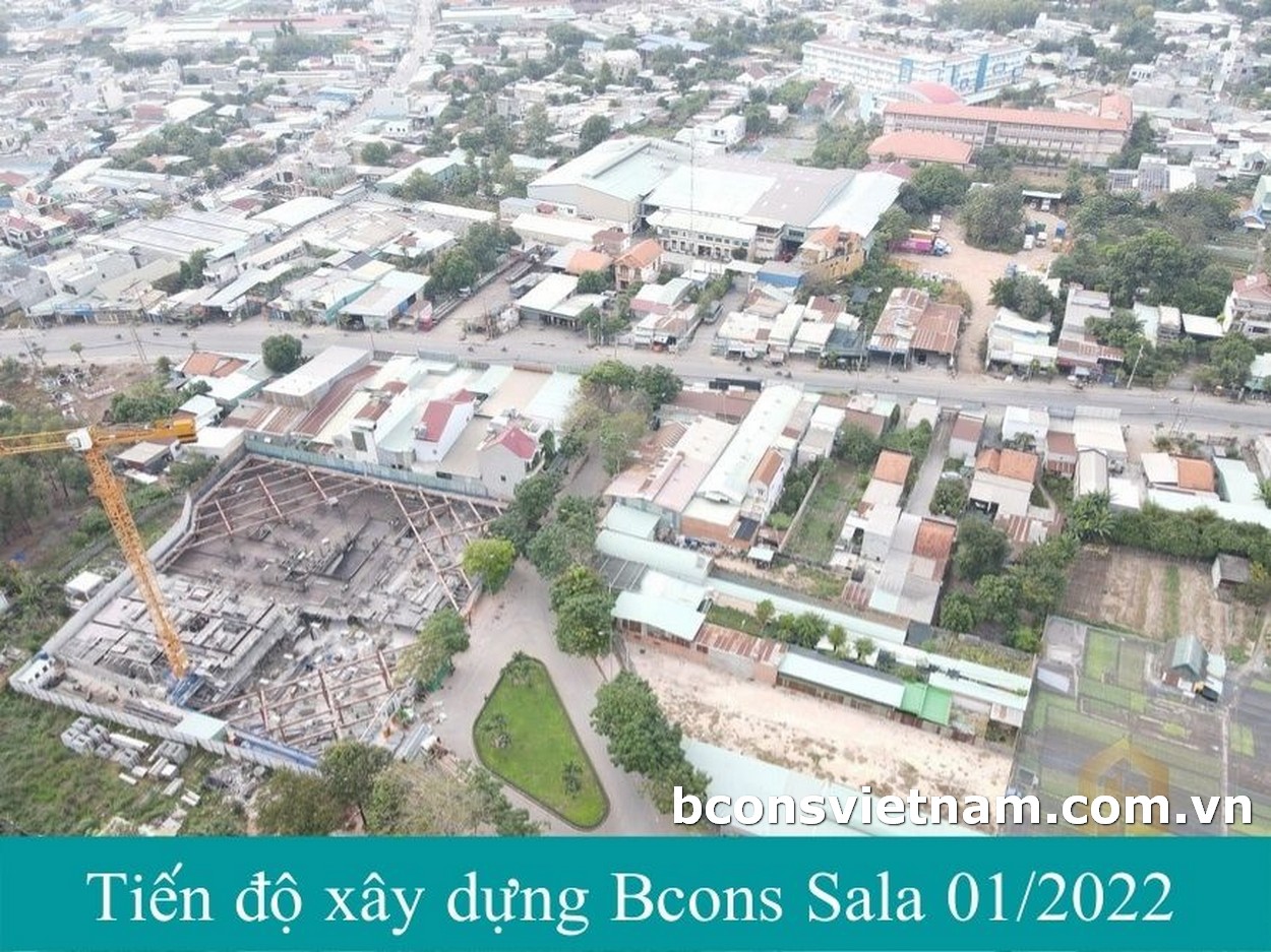 Tiến Độ Xây Dựng Dự Án Bcons Sala Tháng 01 Năm 2022