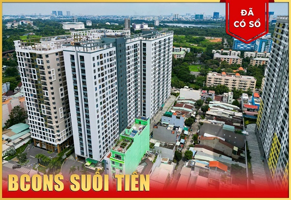 Phối cảnh căn hộ Bcons Suối Tiên Dĩ An
