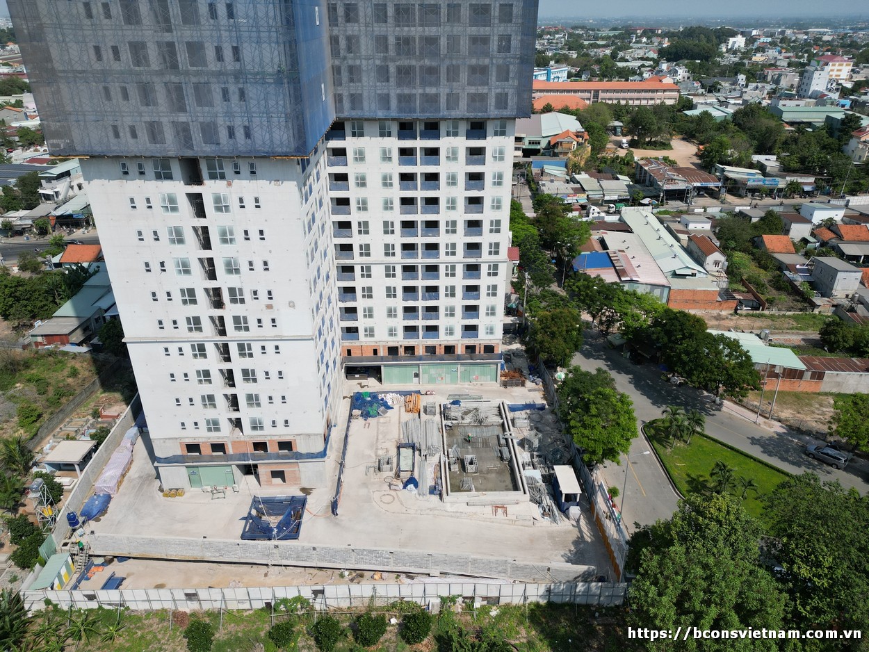 Tiến độ xây dựng căn hộ Bcons Sala Dĩ An tháng 02/2023