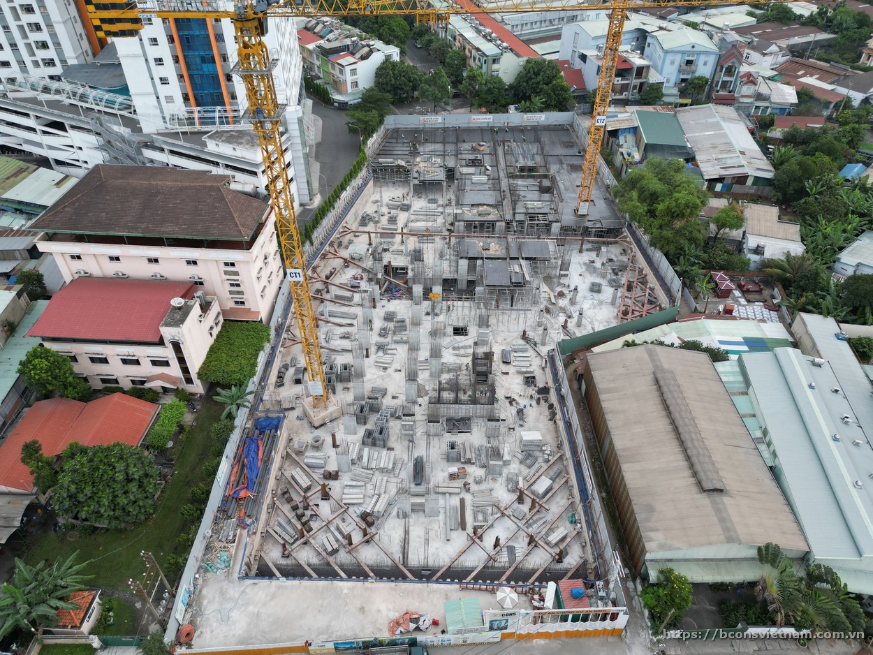 Tiến độ xây dựng căn hộ Bcons Polygon tháng 1-2023