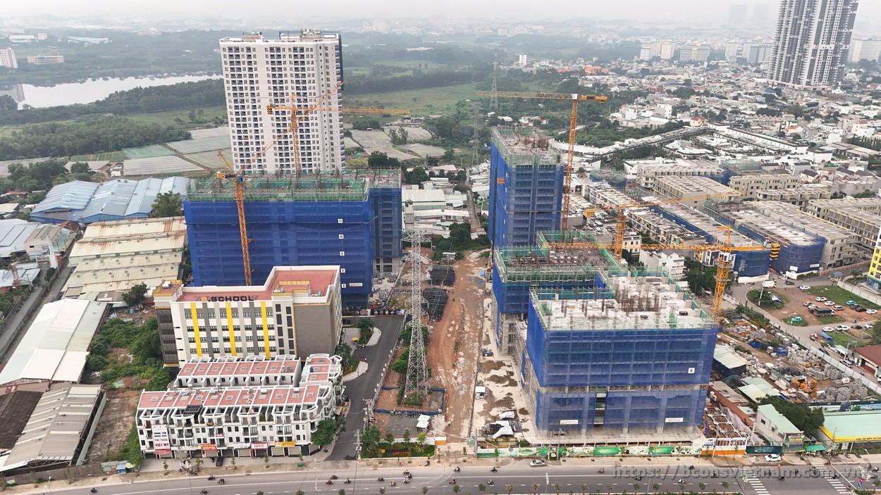 Tiến độ xây dựng Bcons City tháng 09/2024