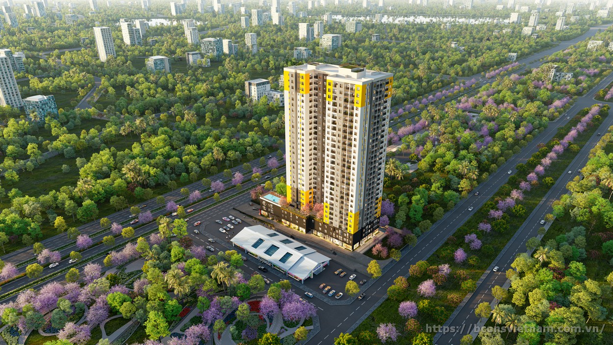 Phối cảnh Bcons Asahi